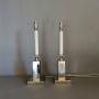 Classic pair of Table Lamps with Candle Columns