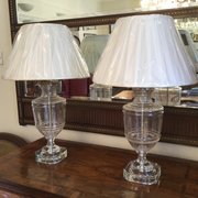 Quality Pair Of Large Cut Glas
