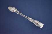Scottish Victorian Silver Sugar Tongs, Kings, 1853