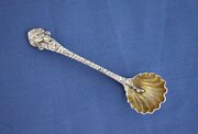 Victorian Naturalistic Silver Cream Ladle, 1842