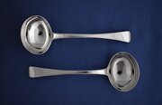 Victorian Pair Of Silver Sauce Ladles, 1848