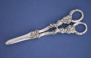 Victorian Silver Grape Scissors / Shears, 1866