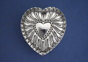 Victorian Silver heart Trinket Box, Comyns, 1889