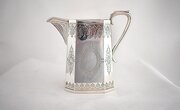 Victorian Silver Milk Jug, Engraved, 1885