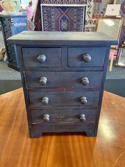 Antique Painted Pine Apprentice Chest Of Drawers 