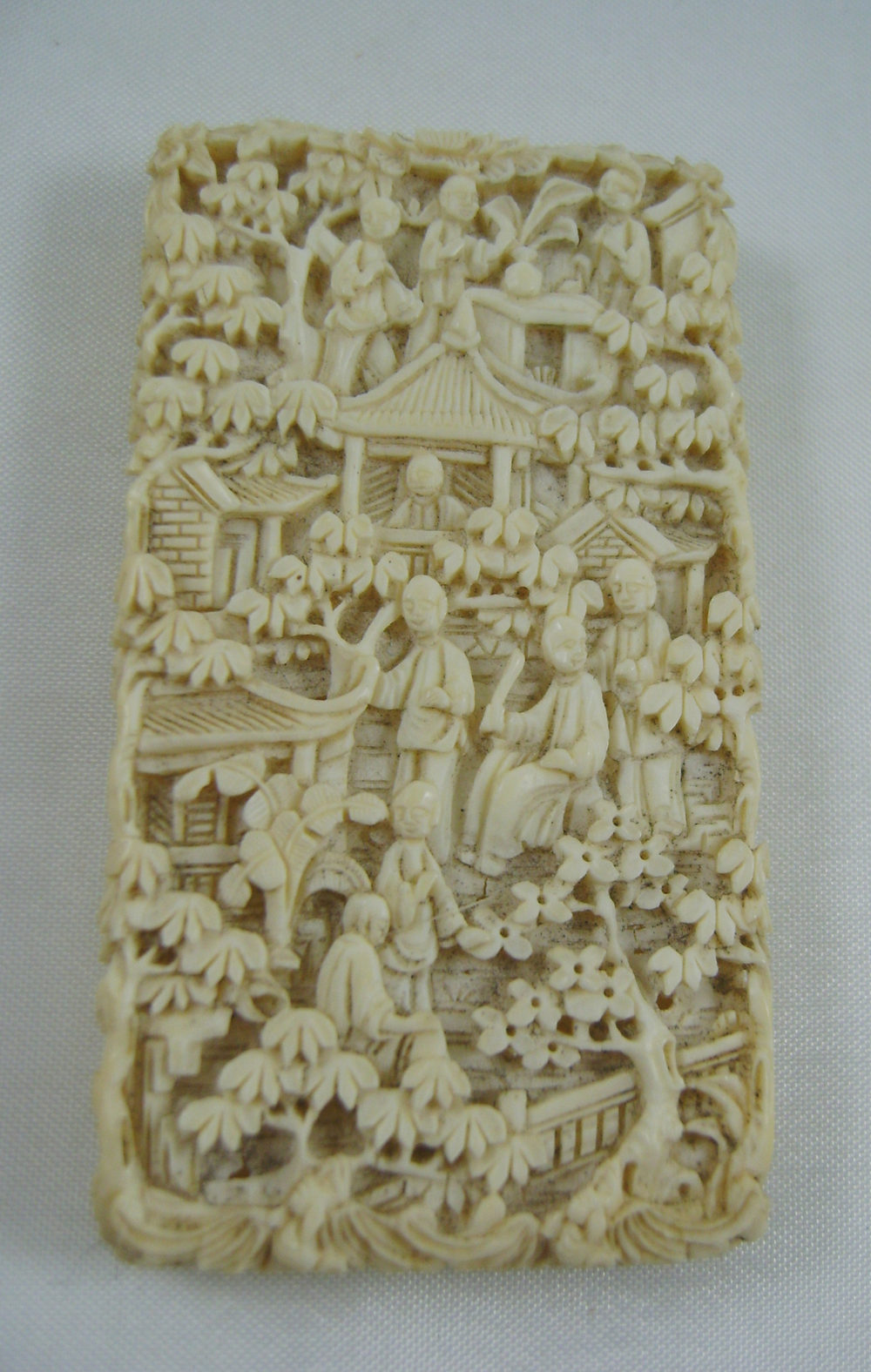 Antiques Atlas Cantonese Carved Ivory Card Case