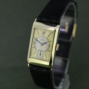 1930s 18ct Gold Rectangular Vintage Omega Watch