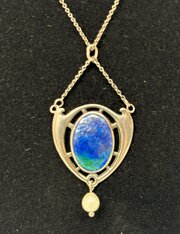 Charles Horner Silver & Enamel Pendant