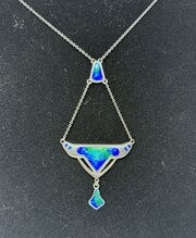 Charles Horner Silver & Enamel Pendant