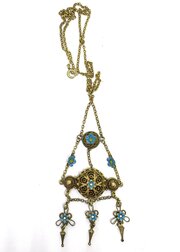 Marius Hammer Silver & Enamel Pendant Necklace