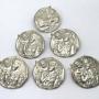 Set Of Six Chester Silver Buttons