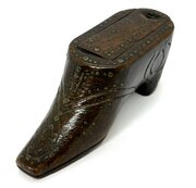 Treen Snuff Shoe