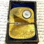 Victorian Folding Pocket Gilt Metal Sundial