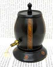 Victorian Lignum Vitae String Barrel