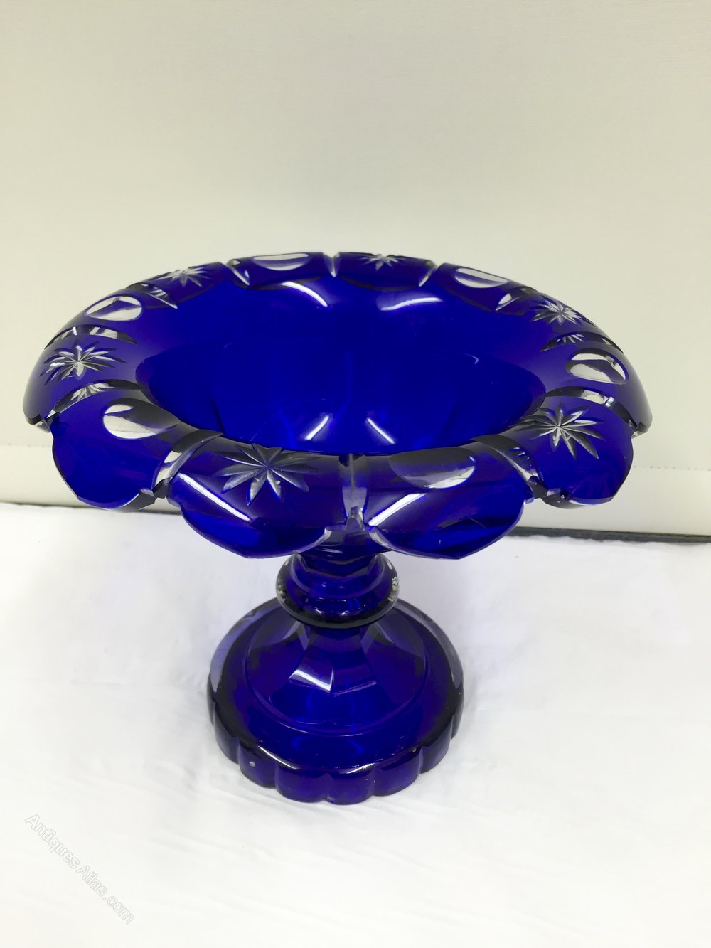 Antiques Atlas Antique Bristol Blue Glass Tazza