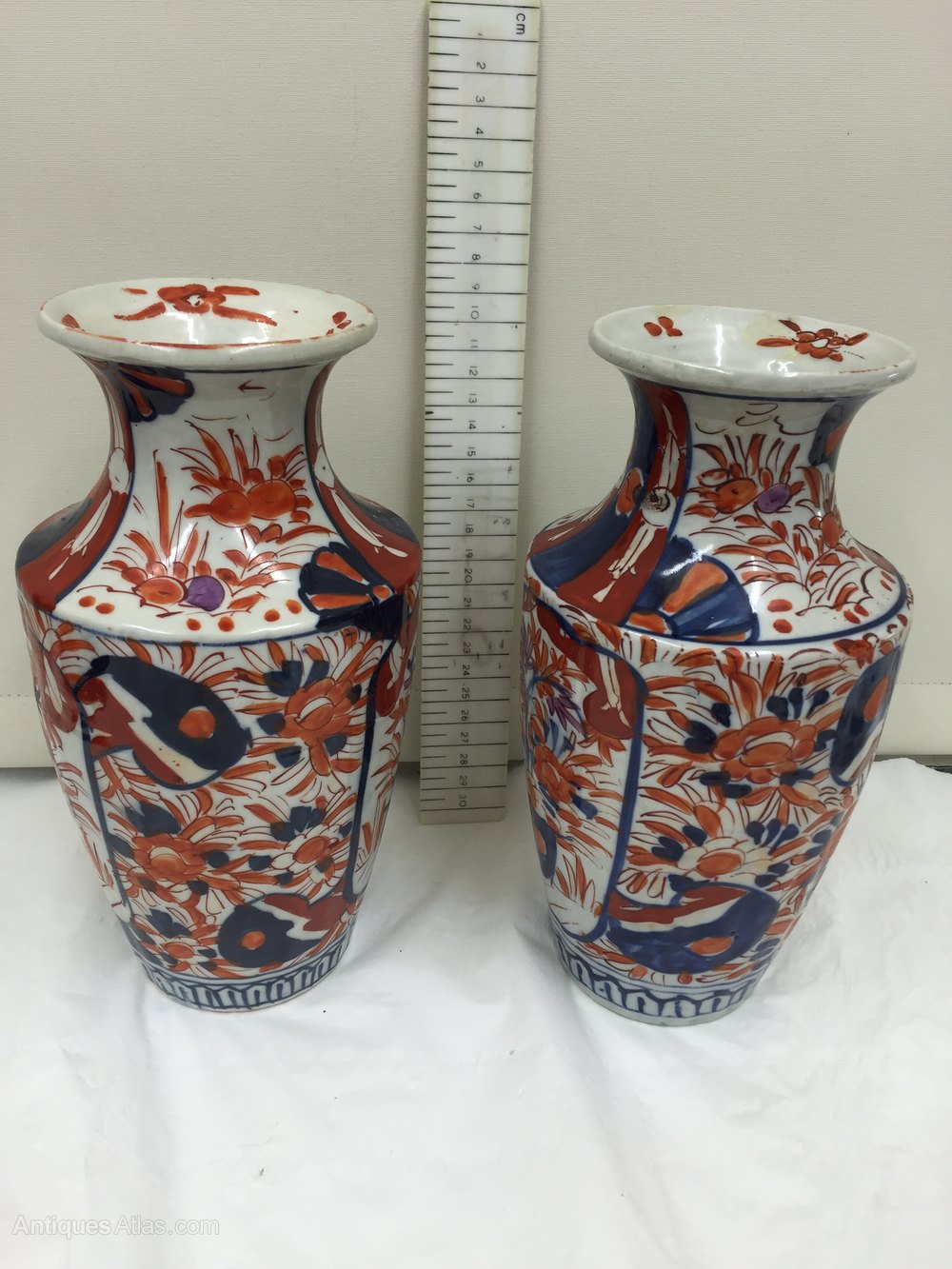 Antiques Atlas Antique Pair Imari Porcelain Vases Circa 1870