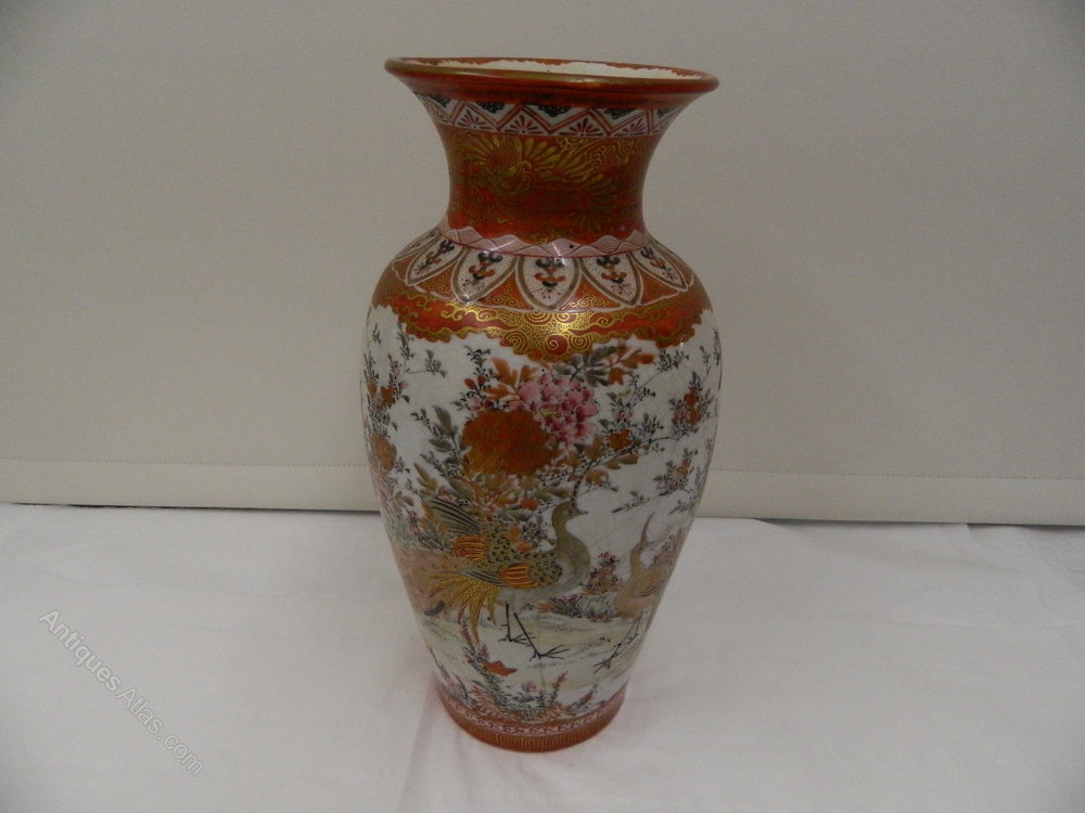 Antiques Atlas Large Kutani Porcelain Vase Circa 1890