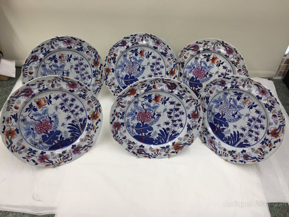Antiques Atlas Set 6 Antique Copeland Spode New Stone Plates
