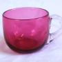 Antique Cranberry Glass Small Custard Cup