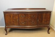 Antique Large Mahogany Sideboard Server, 