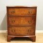 Antique Walnut Bedside Chest of Drawers