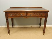 Antique Walnut Writing Table  Desk