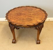 Low Burr Walnut Coffee Table