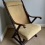 Aesthetic Period Mahogany Upholstered Armchair