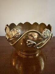Art Nouveau Brass Planter