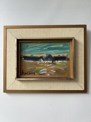 LOUIS ZELIG Swedish Landscape - Oil On Board