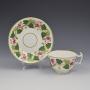 Bloor Derby Porcelain Pink Roses Tea Cup & Saucer 