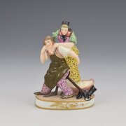 Minton Flat Back Figure The Cobblers Wife C.1824