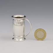 Novelty Miniature Silver Toy / Dolls House Flagon