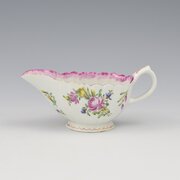 Pretty Bow Porcelain Small Fluted Sauce Boat C1765