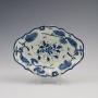 Rare Dr Wall Worcester Porcelain Rubber Tree Dish