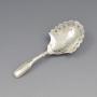 Rare Georgian Pierced Hearts Silver Caddy Spoon