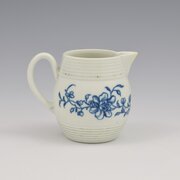 Rare Worcester Blue & White Early Peony Cream Jug