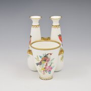 Victorian Royal Worcester Ornithological Vase