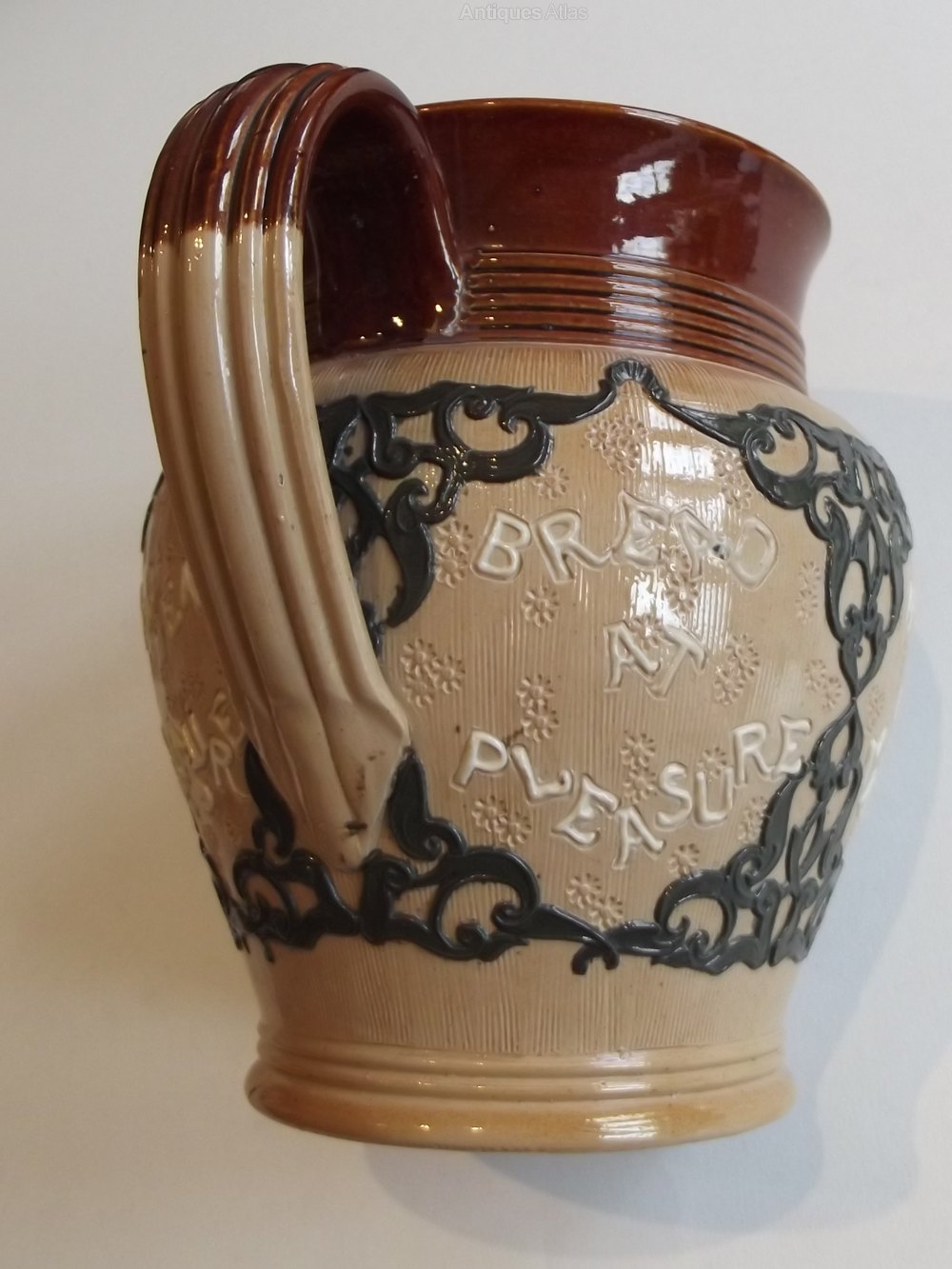 Antiques Atlas Doulton Lambeth Stoneware Harvest Jug