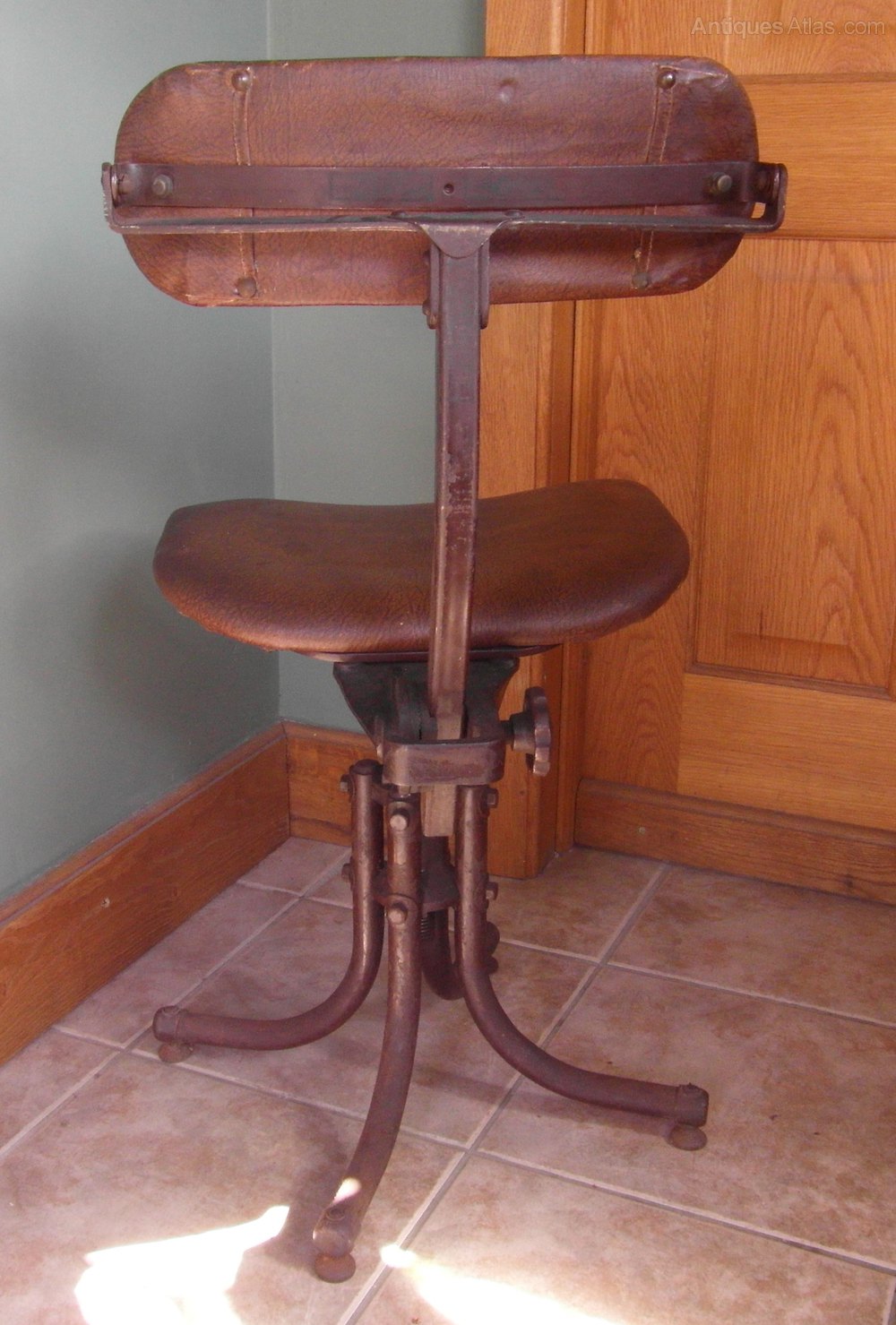 Antiques Atlas Vintage TAN SAD Industrial Office Chair