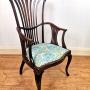 Art Nouveau High Back Armchair