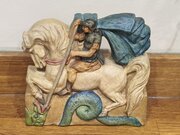 Compton Pottery St George & Dragon Figure