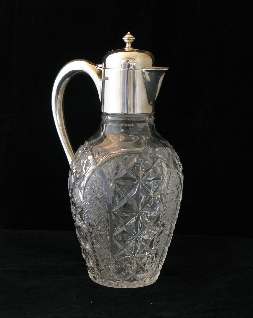 Antiques Atlas Silver Topped Antique Claret Jug
