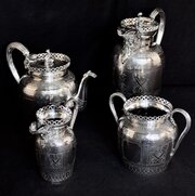 Arts & Crafts Alexander Ritchie Silver Tea Service