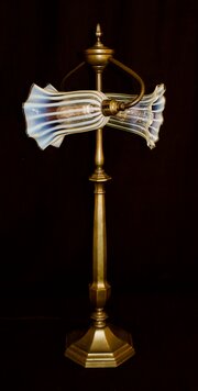 Arts And Crafts Lamp With W.A.S. Benson Shades