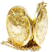 Art Nouveau Solid Gold Jewellery Locket