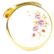 Purple And White Unused Stratton Mirror Compact