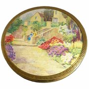 Silk Wedding Anniversary Gift Stratton Compact 