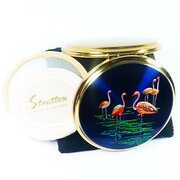 Unused 1960s Stratton Pink Flamingo Compact Mirror
