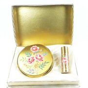 Unused Floral Mascot Vanity Set 1950s